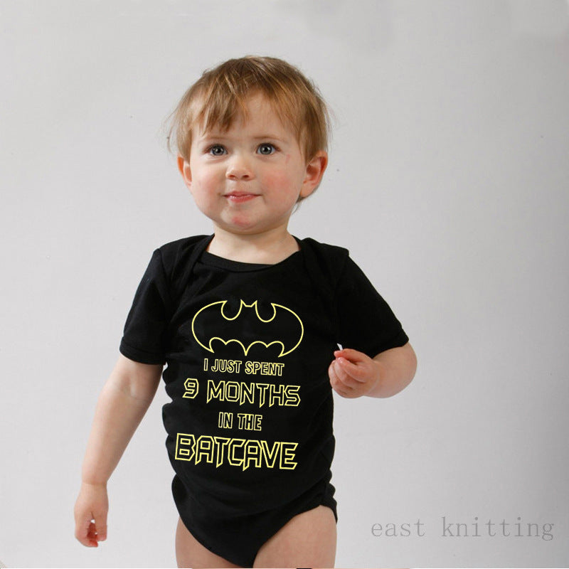 Printed Short-sleeved Baby Romper