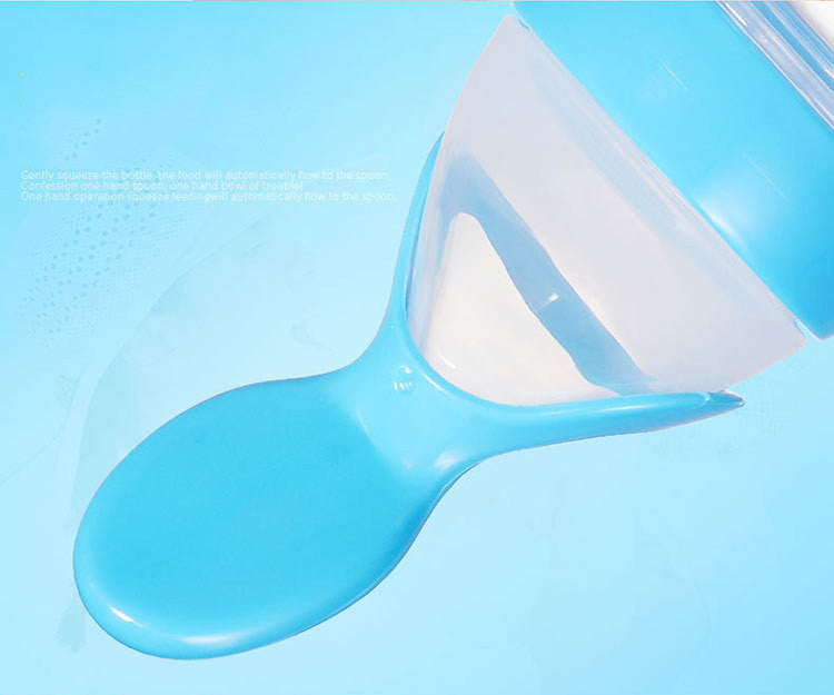 Silicone Baby Squeeze Bottle – Flat Bottom
