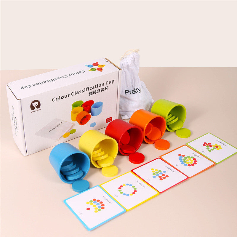 Baby Early Educational Toys Color Classification Cup