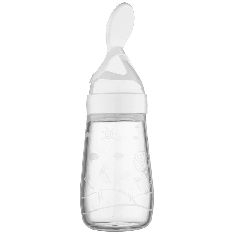 Silicone Baby Squeeze Bottle – Flat Bottom